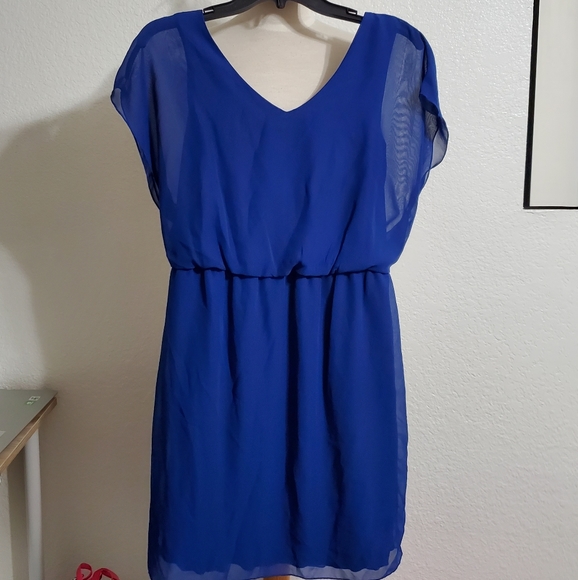 Blue Sheer Dress - Picture 1 of 8